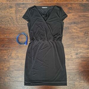 Esprit Little Black Dress with Belt - Black, Size XS